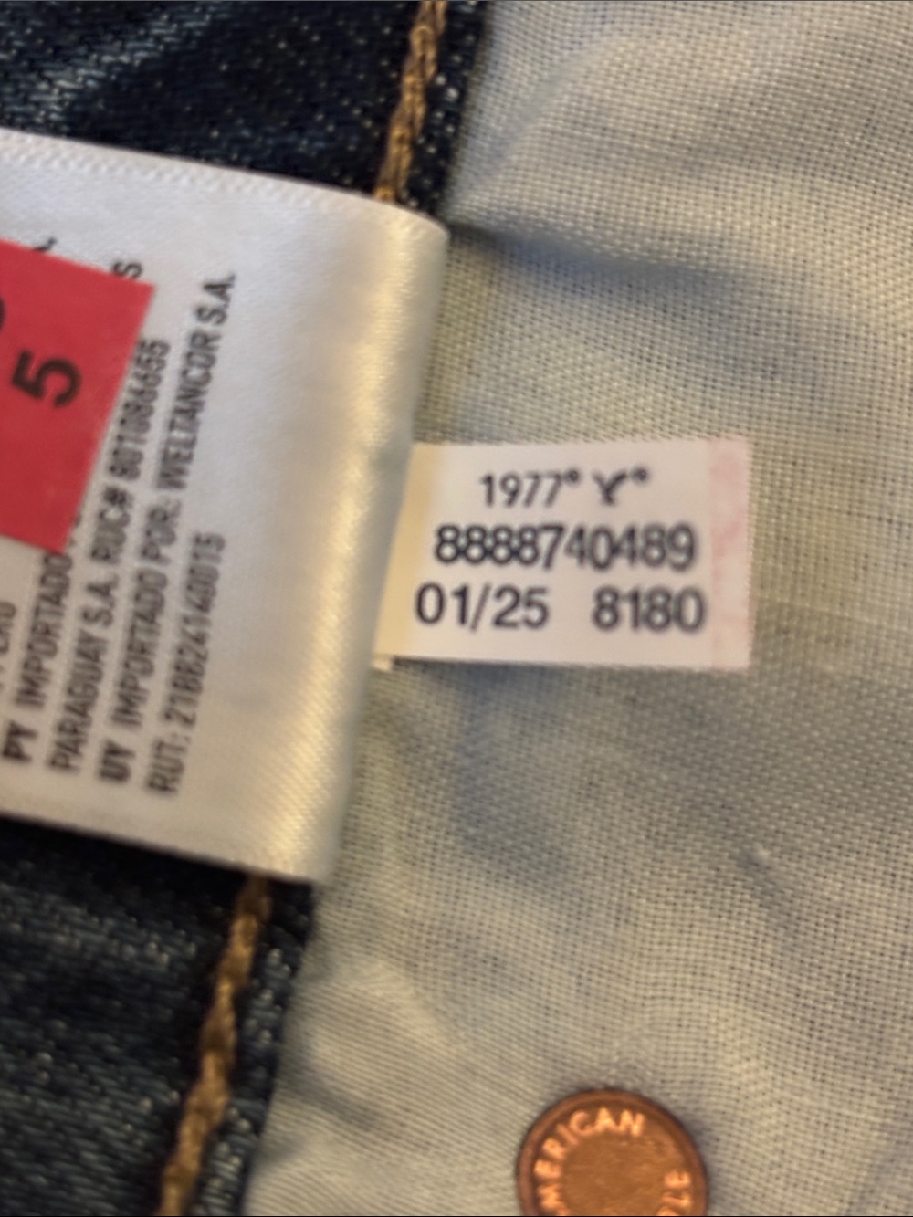 American Eagle Super Low Rise Perfect Shortie Denim Shorts Stretch Size 6 NWT - Picture 9 of 9